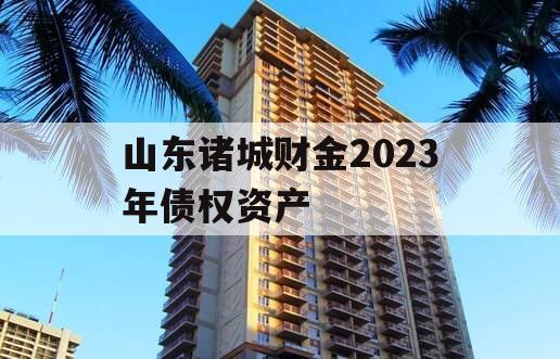 山东诸城财金2023年债权资产