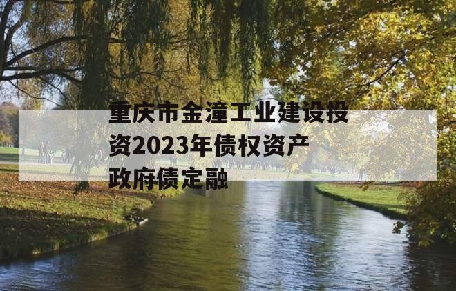 重庆市金潼工业建设投资2023年债权资产政府债定融