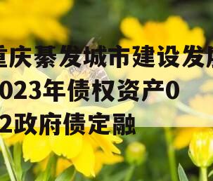 重庆綦发城市建设发展2023年债权资产002政府债定融