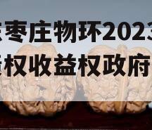 山东枣庄物环2023年债权收益权政府债定融