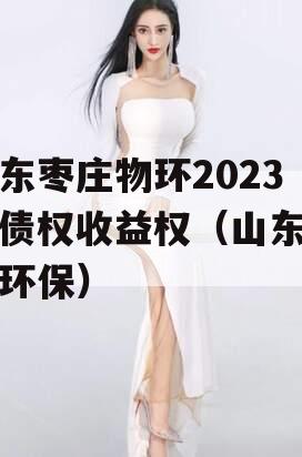 山东枣庄物环2023年债权收益权（山东枣庄环保）