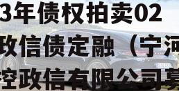 天津宁河投资控政信2023年债权拍卖02号政信债定融（宁河投资控政信有限公司募集说明书）