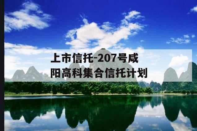 上市信托-207号咸阳高科集合信托计划