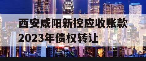 西安咸阳新控应收账款2023年债权转让