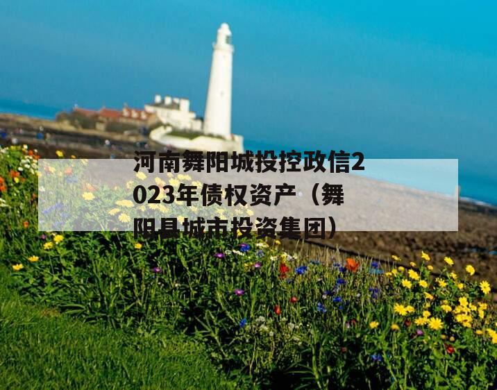 河南舞阳城投控政信2023年债权资产（舞阳县城市投资集团）