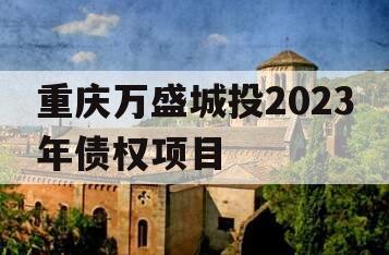 重庆万盛城投2023年债权项目