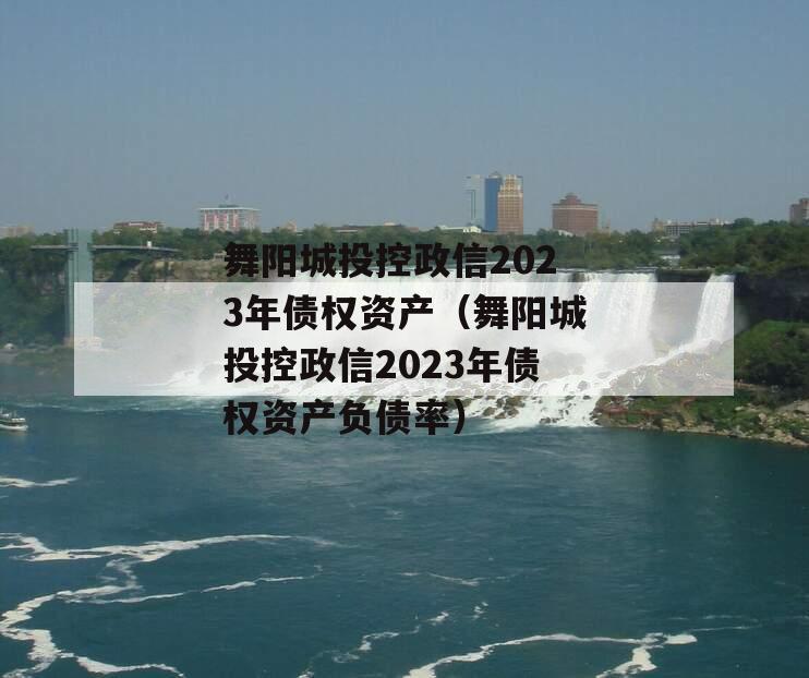 舞阳城投控政信2023年债权资产（舞阳城投控政信2023年债权资产负债率）