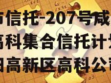 上市信托-207号咸阳高科集合信托计划（咸阳高新区高科公司）