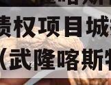 重庆市武隆喀斯特2023年债权项目城投债定融（武隆喀斯特集团公司）