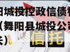 舞阳城投控政信债权资产（舞阳县城投公司董事长）