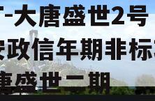 SGT-大唐盛世2号西安政信年期非标项目,大唐盛世二期