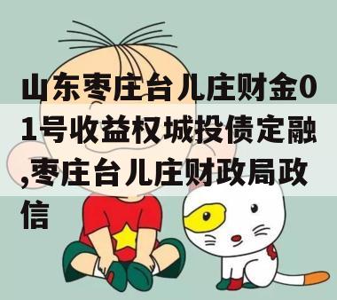 山东枣庄台儿庄财金01号收益权城投债定融,枣庄台儿庄财政局政信