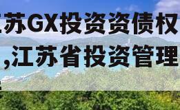 江苏GX投资资债权项目,江苏省投资管理办法