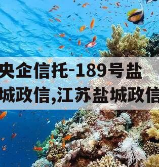 央企信托-189号盐城政信,江苏盐城政信