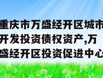 重庆市万盛经开区城市开发投资债权资产,万盛经开区投资促进中心