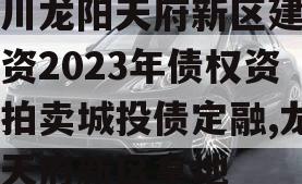 四川龙阳天府新区建设投资2023年债权资产拍卖城投债定融,龙光天府新区拿地