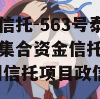 央企信托-563号泰州市集合资金信托计划,泰州信托项目政信