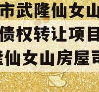 重庆市武隆仙女山新区开发债权转让项目02,武隆仙女山房屋司法拍卖