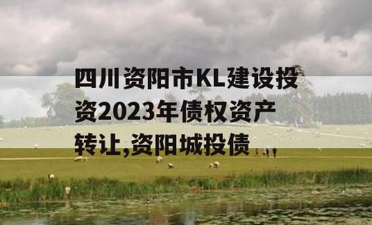 四川资阳市KL建设投资2023年债权资产转让,资阳城投债