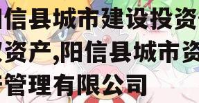 阳信县城市建设投资债权资产,阳信县城市资产管理有限公司