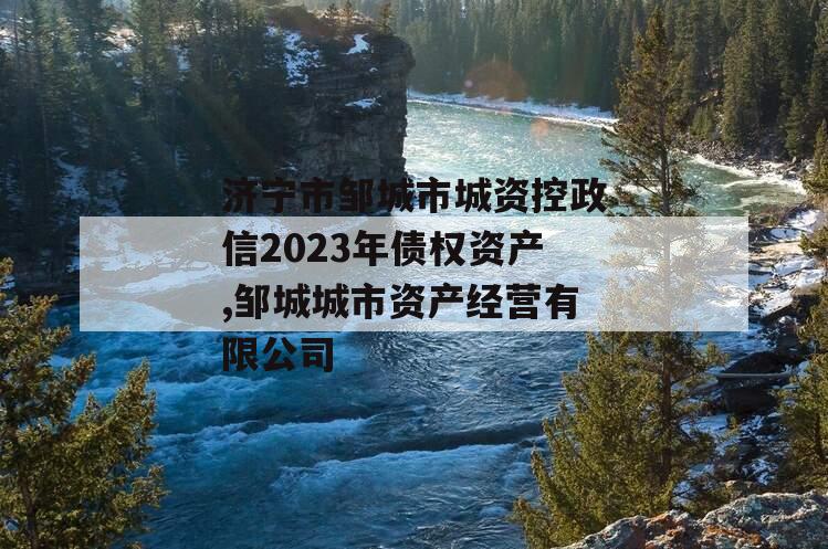 济宁市邹城市城资控政信2023年债权资产,邹城城市资产经营有限公司