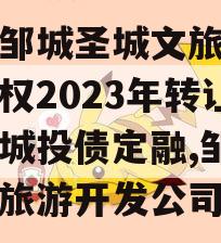 山东邹城圣城文旅信托收益权2023年转让计划城投债定融,邹城圣城旅游开发公司