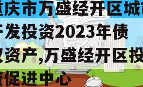 重庆市万盛经开区城市开发投资2023年债权资产,万盛经开区投资促进中心