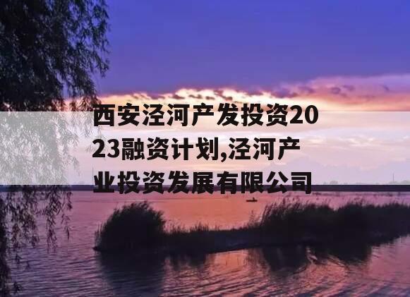 西安泾河产发投资2023融资计划,泾河产业投资发展有限公司