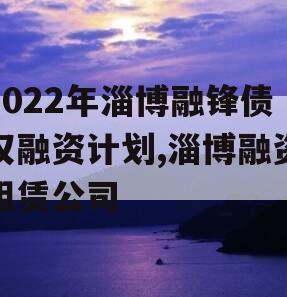 2022年淄博融锋债权融资计划,淄博融资租赁公司