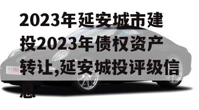 2023年延安城市建投2023年债权资产转让,延安城投评级信息