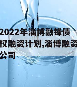 2022年淄博融锋债权融资计划,淄博融资公司