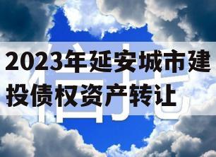 2023年延安城市建投债权资产转让