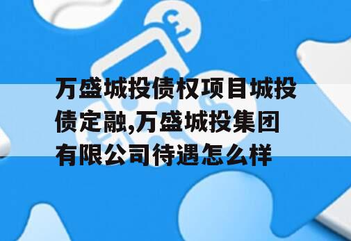 万盛城投债权项目城投债定融,万盛城投集团有限公司待遇怎么样