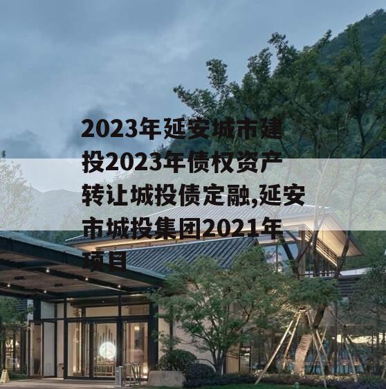 2023年延安城市建投2023年债权资产转让城投债定融,延安市城投集团2021年项目