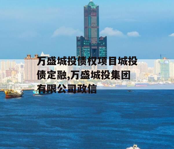 万盛城投债权项目城投债定融,万盛城投集团有限公司政信