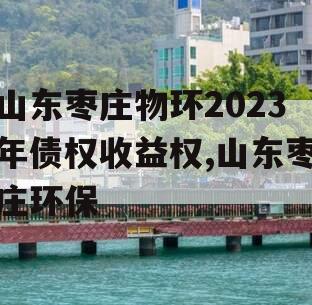 山东枣庄物环2023年债权收益权,山东枣庄环保