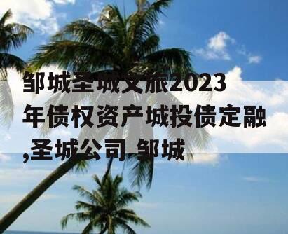 邹城圣城文旅2023年债权资产城投债定融,圣城公司 邹城