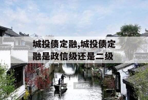 城投债定融,城投债定融是政信级还是二级