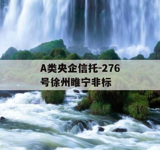 A类央企信托-276号徐州睢宁非标