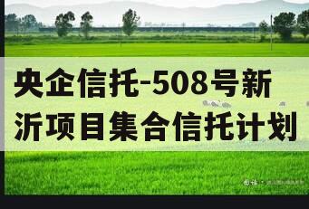 央企信托-508号新沂项目集合信托计划