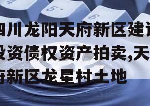 四川龙阳天府新区建设投资债权资产拍卖,天府新区龙星村土地