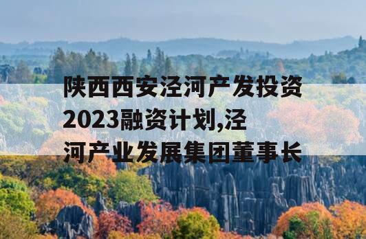 陕西西安泾河产发投资2023融资计划,泾河产业发展集团董事长