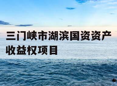 三门峡市湖滨国资资产收益权项目