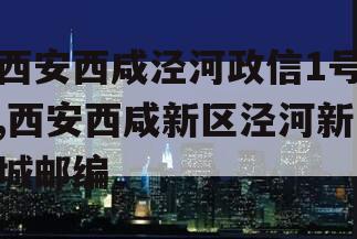 西安西咸泾河政信1号,西安西咸新区泾河新城邮编