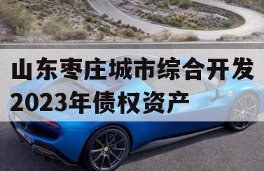 山东枣庄城市综合开发2023年债权资产