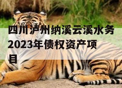 四川泸州纳溪云溪水务2023年债权资产项目