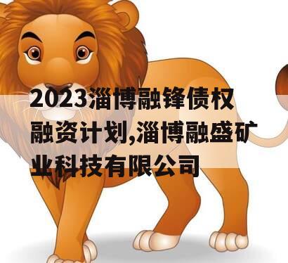 2023淄博融锋债权融资计划,淄博融盛矿业科技有限公司