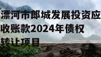 漂河市郎城发展投资应收账款2024年债权转让项目