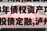 四川泸州纳溪云溪水务2023年债权资产项目城投债定融,泸州纳溪水厂