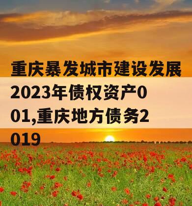 重庆暴发城市建设发展2023年债权资产001,重庆地方债务2019